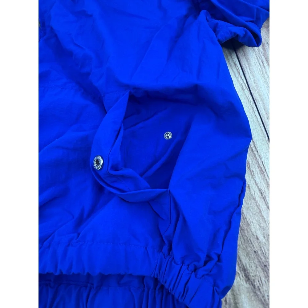 Polo Ralph Lauren Mens Royal Blue Hooded Windbreaker Jacket Full Zip L